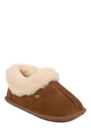 Just Sheepskin Brown Ladies Classic Slippers - Image 3 of 5