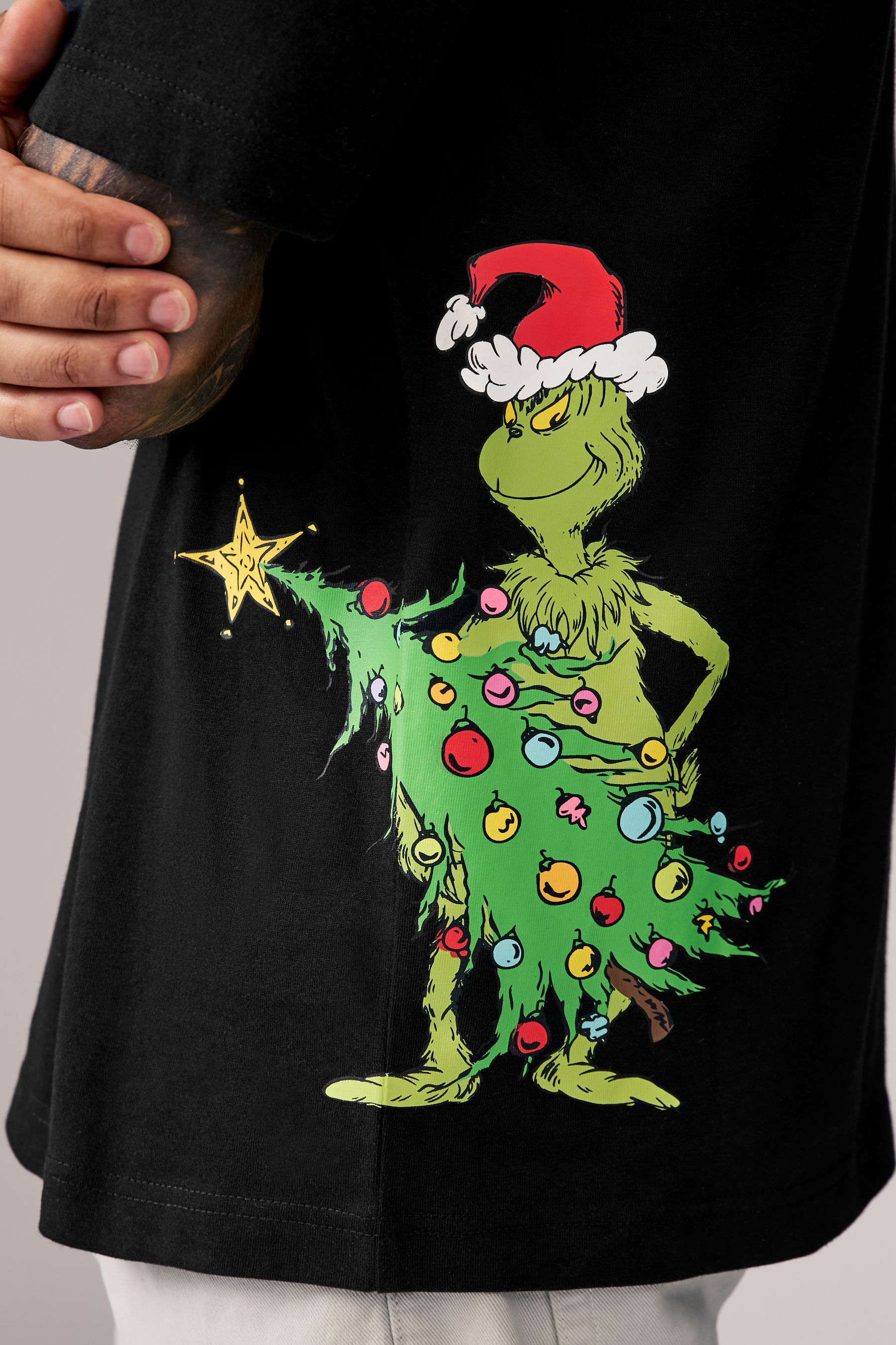 Buy The Grinch Black 100 Cotton Licence Christmas T Shirt from the Next UK online shop