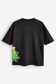 The Grinch Black 100% Cotton Licence Christmas T-Shirt - Image 7 of 9