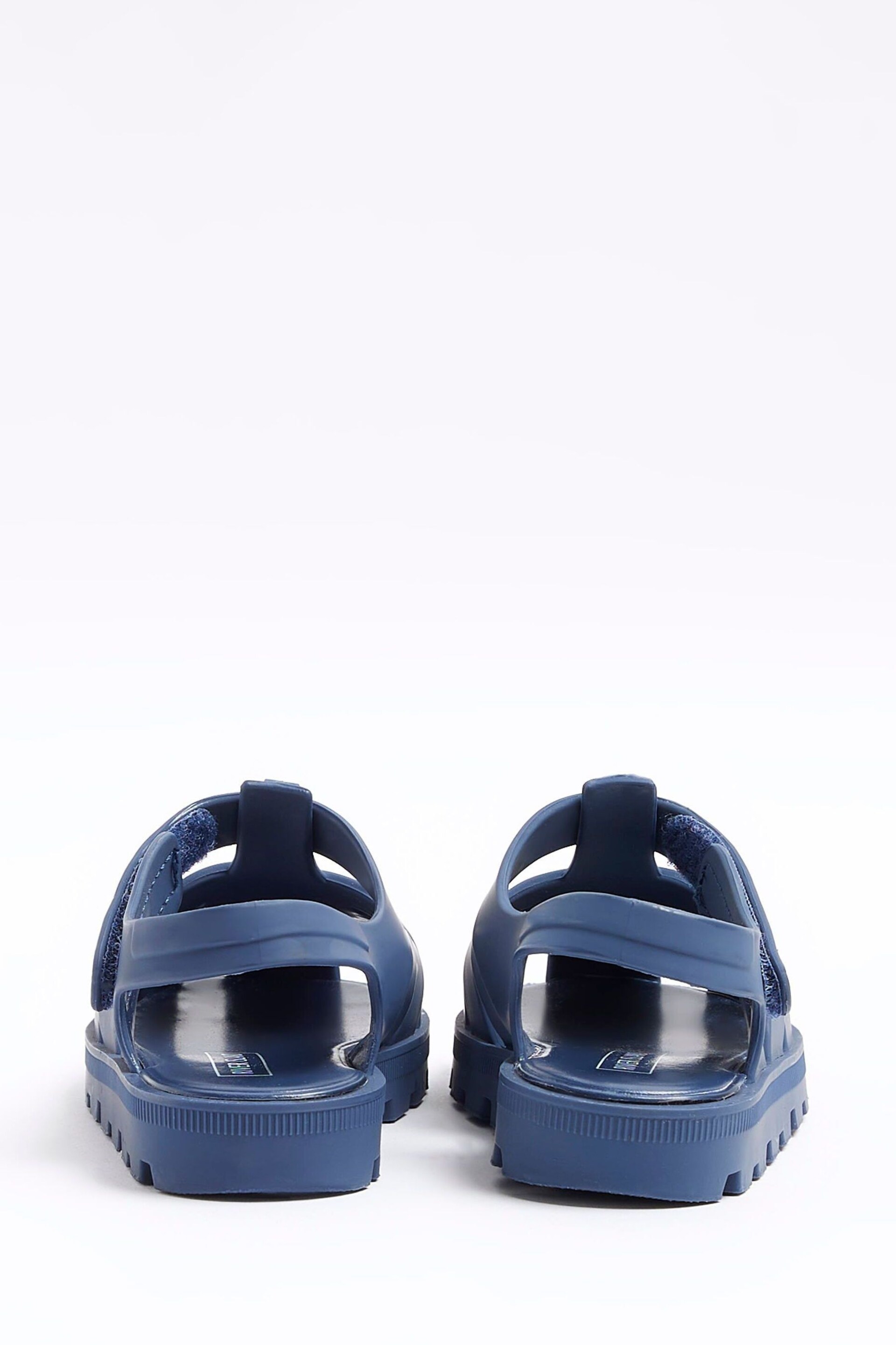 River Island Blue Boys Rubber Jelly Sandals - Image 2 of 4