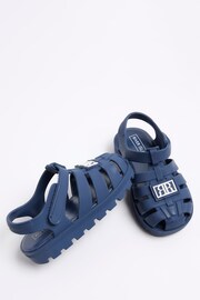 River Island Blue Boys Rubber Jelly Sandals - Image 3 of 4