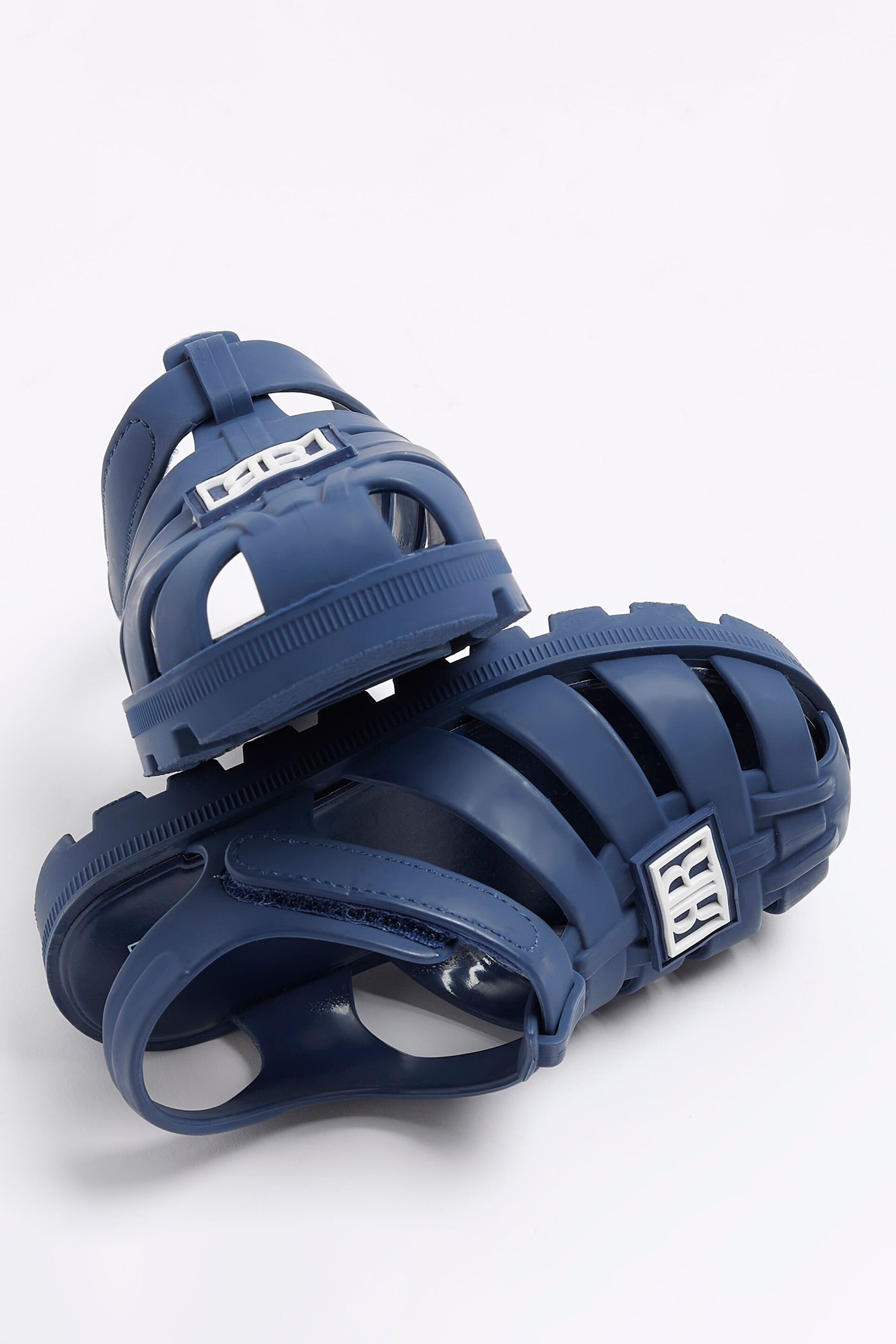 River Island Blue Boys Rubber Jelly Sandals - Image 4 of 4