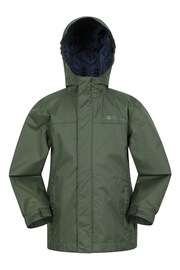 Mountain Warehouse Denim Green Kids Torrent Waterproof Jacket - Image 1 of 5