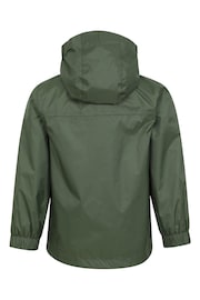 Mountain Warehouse Denim Green Kids Torrent Waterproof Jacket - Image 3 of 5