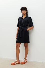 Oliver Bonas Black Short Sleeve Mini Dress - Image 3 of 8