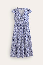 Boden Blue May 100% Cotton Midi Tea Dress - Image 6 of 6