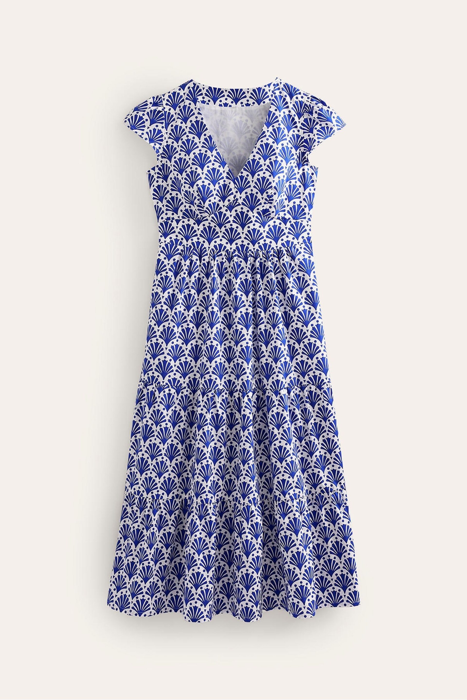 Boden Blue May Cotton Midi Tea Dress - Image 6 of 6