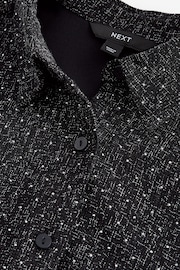 Black Rhinestone Sparkle Shacket - Image 6 of 8