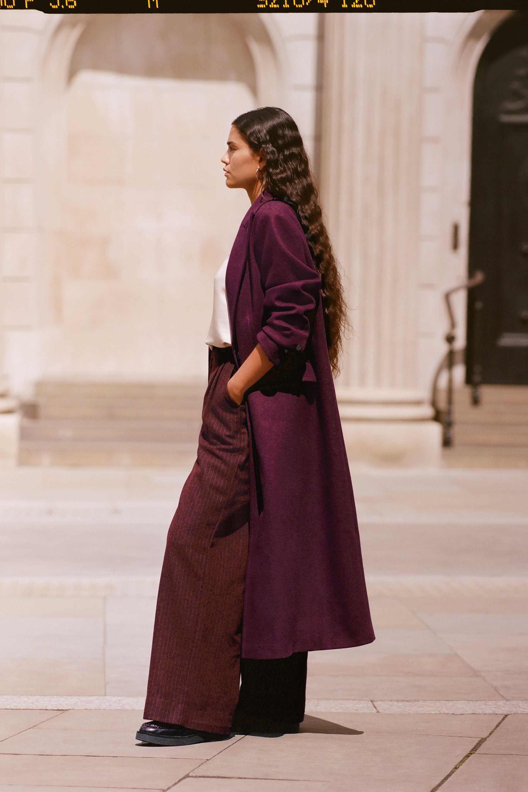 Buy Berry Red Revere Collar Coat from the Next UK online shop