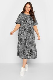 Yours Curve Grey Smock Dress - Image 3 of 4