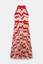 Mint Velvet Red Spot Print Pleated Maxi Dress - Image 3 of 4