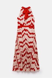 Mint Velvet Red Spot Print Pleated Maxi Dress - Image 4 of 4