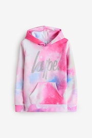 Hype. Girls Pink Space 100% Cotton Hoodie - Image 1 of 3