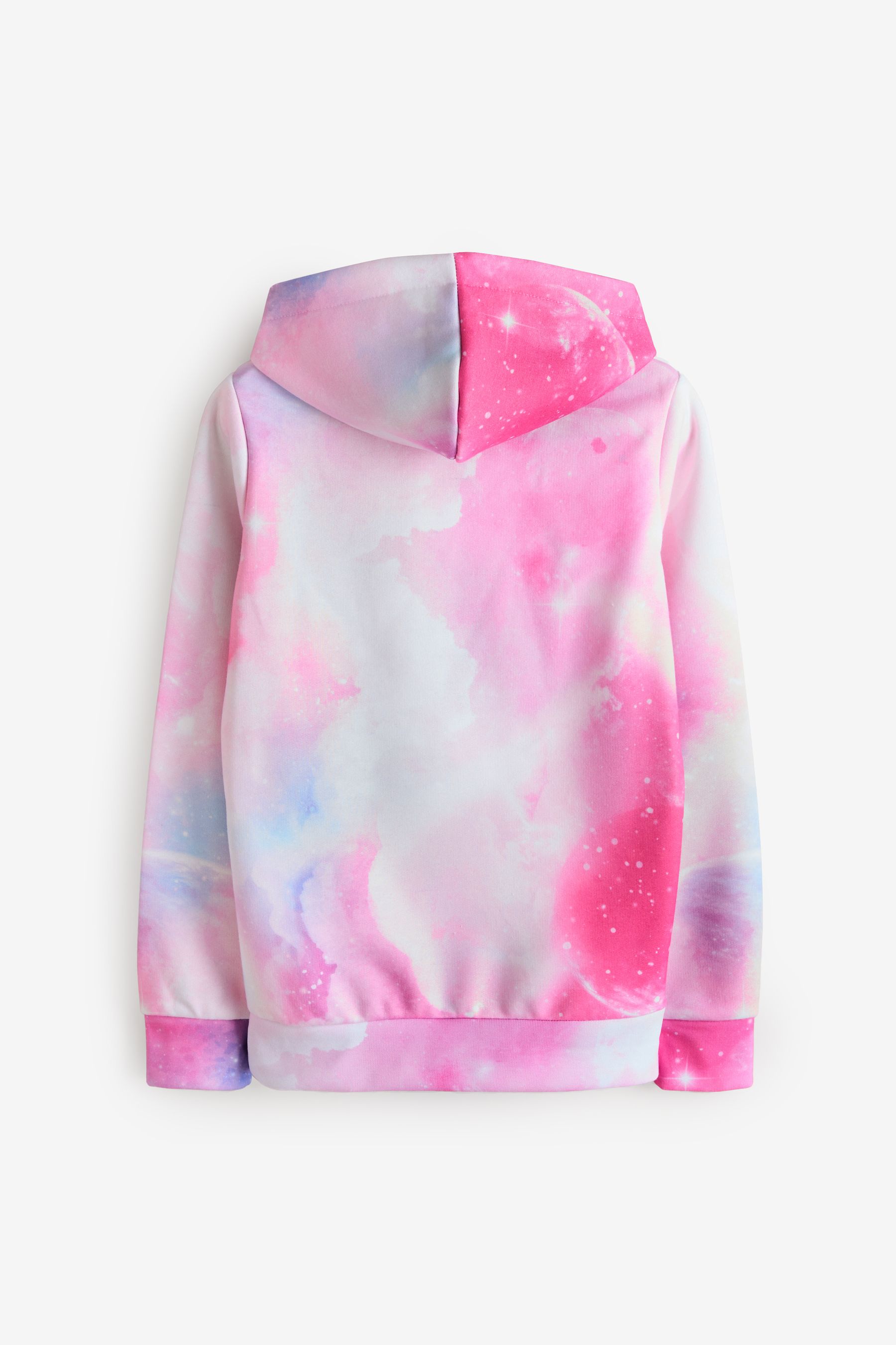 Hype. Girls Pink Space 100 Cotton Hoodie