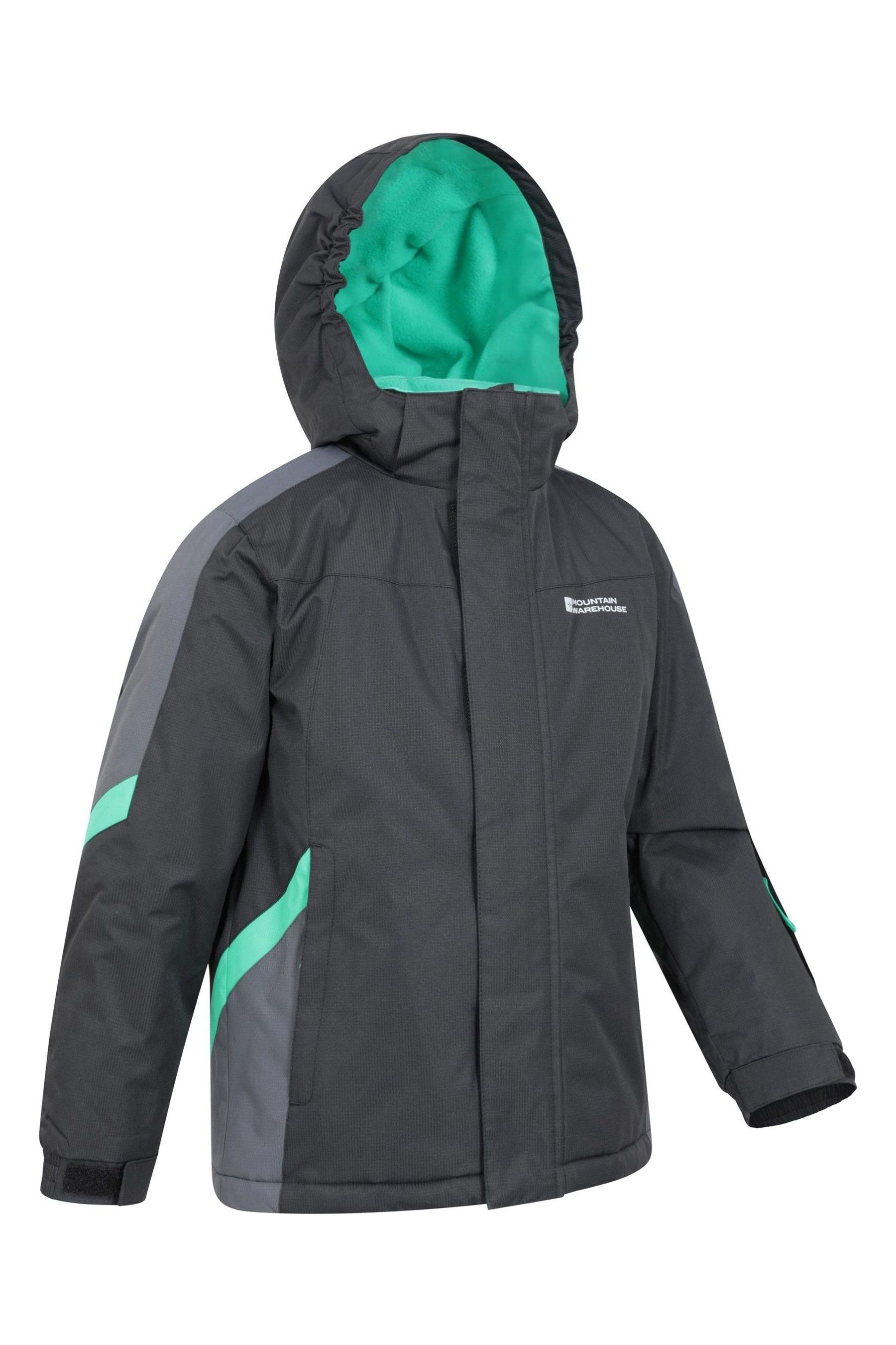 Buy Mountain Warehouse Mid Blue Kids Raptor Fleece Lined Snow Jacket from the Next UK online shop
