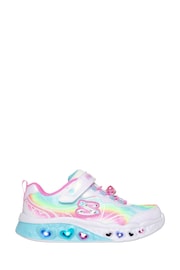 Skechers White Flutter Heart Lights Groovy Swirl Shoes - Image 1 of 3