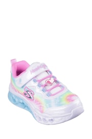 Skechers White Flutter Heart Lights Groovy Swirl Shoes - Image 2 of 3