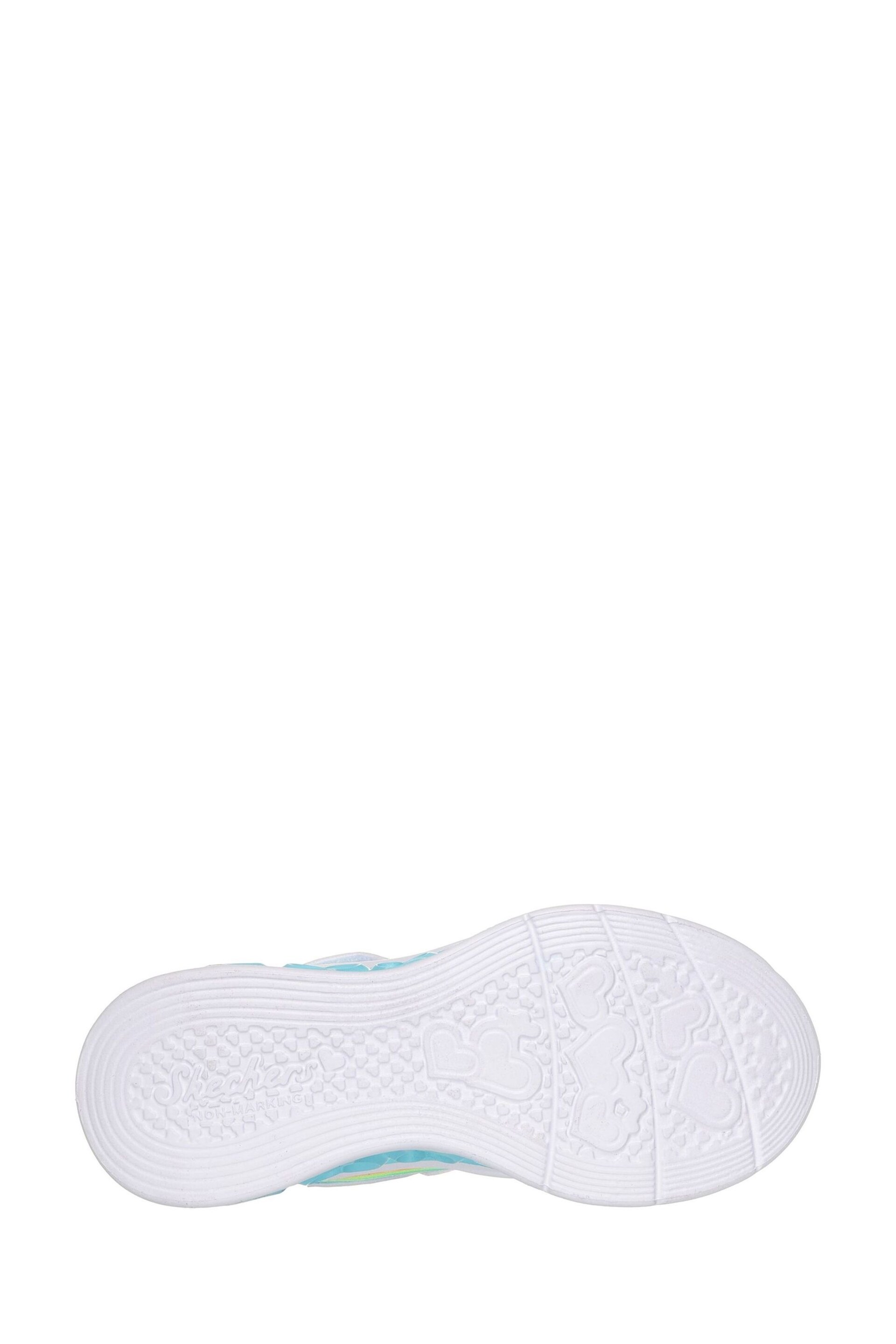 Skechers White Flutter Heart Lights Groovy Swirl Shoes - Image 3 of 3