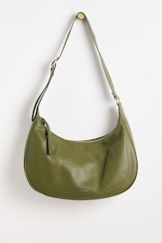 Oliver Bonas Green Ida Curved Sling Tote Bag - Image 3 of 7