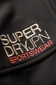 Superdry Black Hooded Soft Shell Trekker Jacket - Image 6 of 6