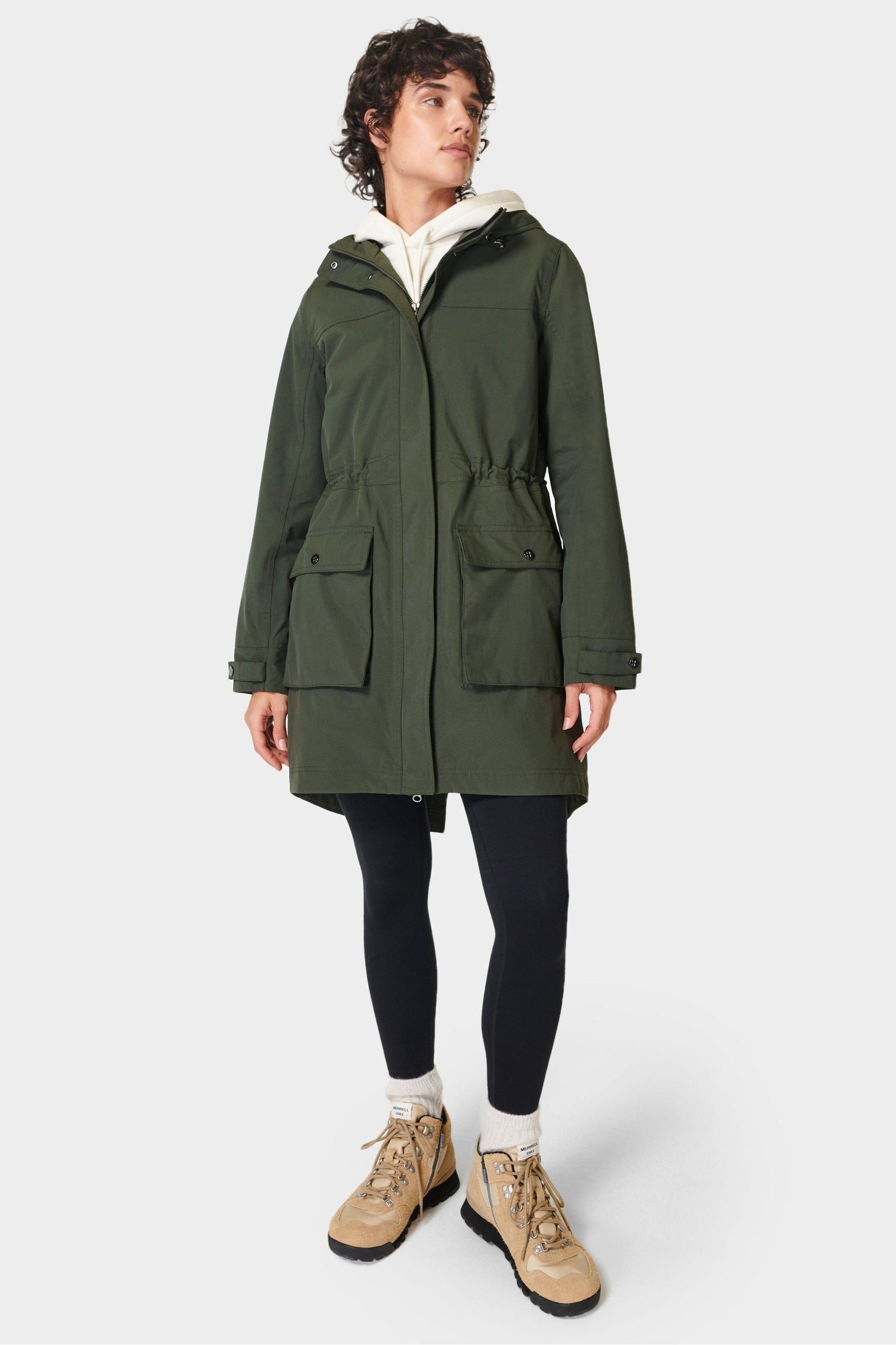 Dark green parka womens discount