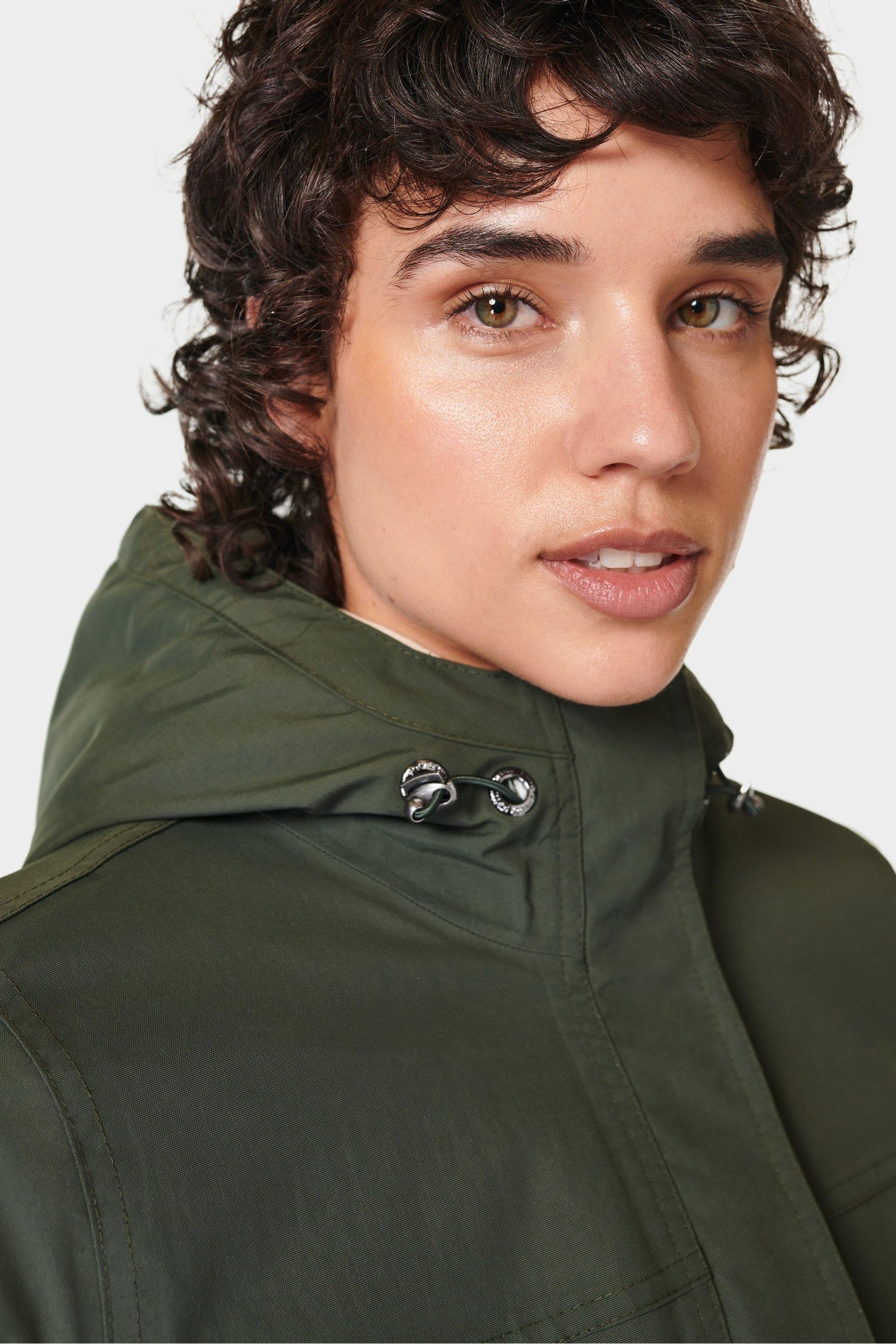 Buy Sweaty Betty Dark Forest Green Stride Waterproof Parka from Next Malta