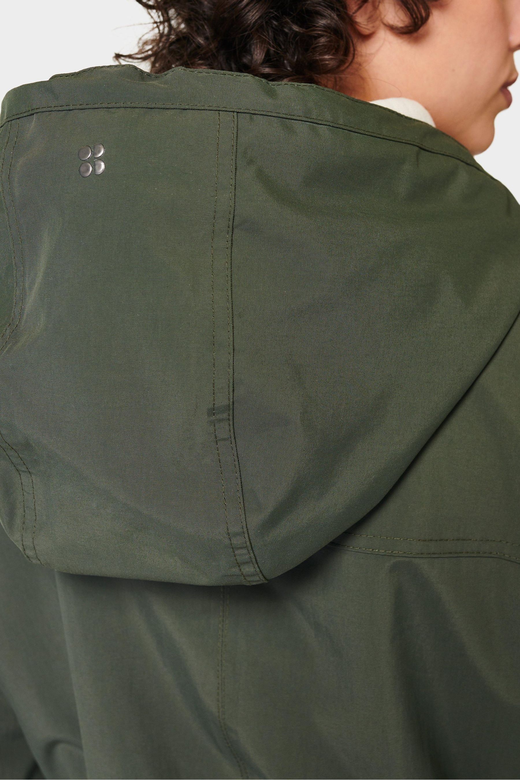 Buy Sweaty Betty Dark Forest Green Stride Waterproof Parka from Next Canada