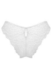 Pour Moi White Fleur Cheeky V-Shaped Briefs - Image 4 of 4