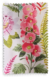Multi Floral 100% Cotton Pencil Pleat Lined Curtains - Image 5 of 5