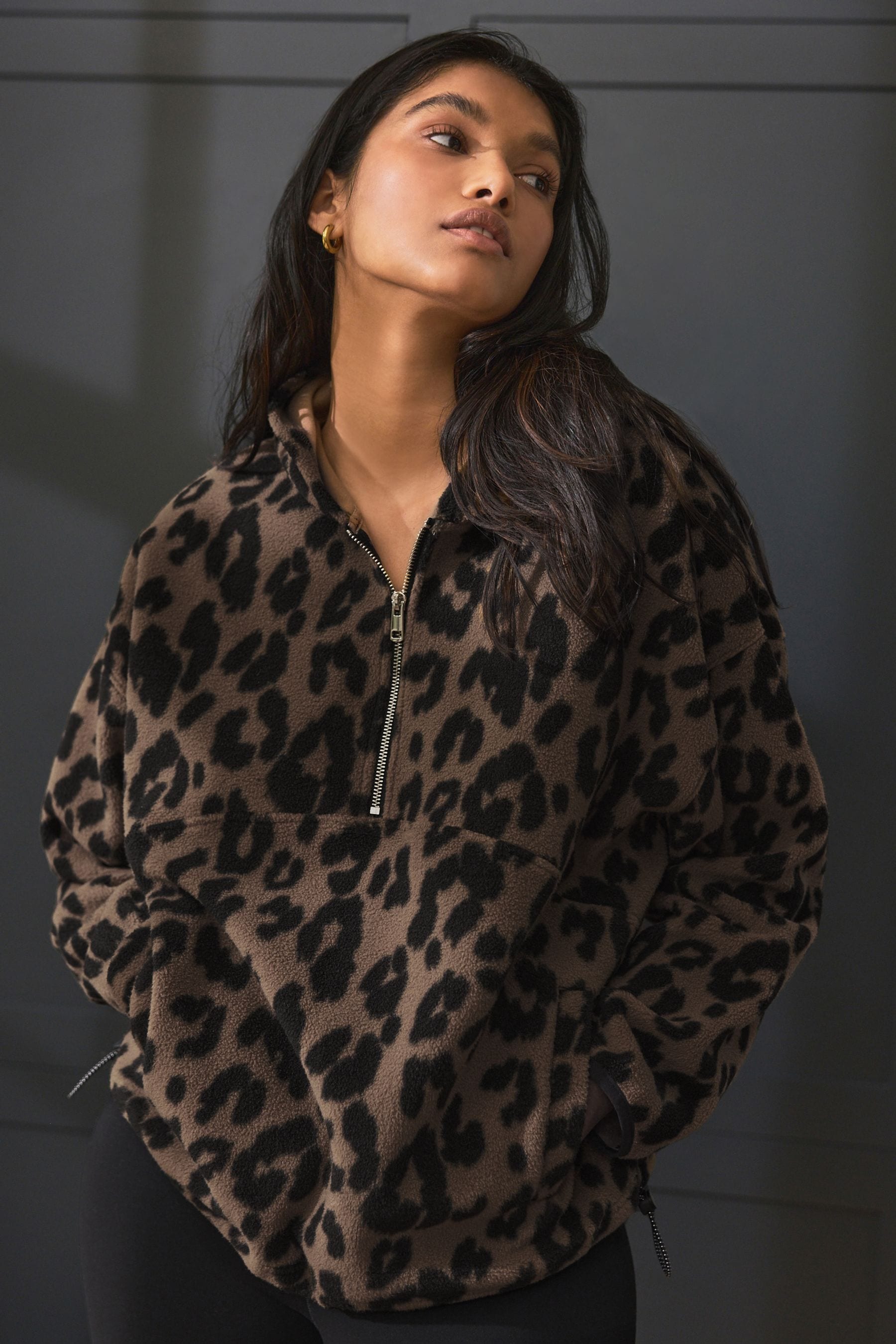 Next leopard print hoodie shop