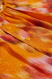 Ted Baker Orange Saphya Raglan Puff Sleeve Blouse - Image 6 of 6
