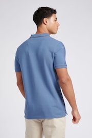 U.S. Polo Assn. Mens Blue Regular Fit Taped Polo Shirt - Image 2 of 7