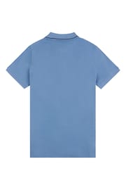 U.S. Polo Assn. Mens Blue Regular Fit Taped Polo Shirt - Image 6 of 7