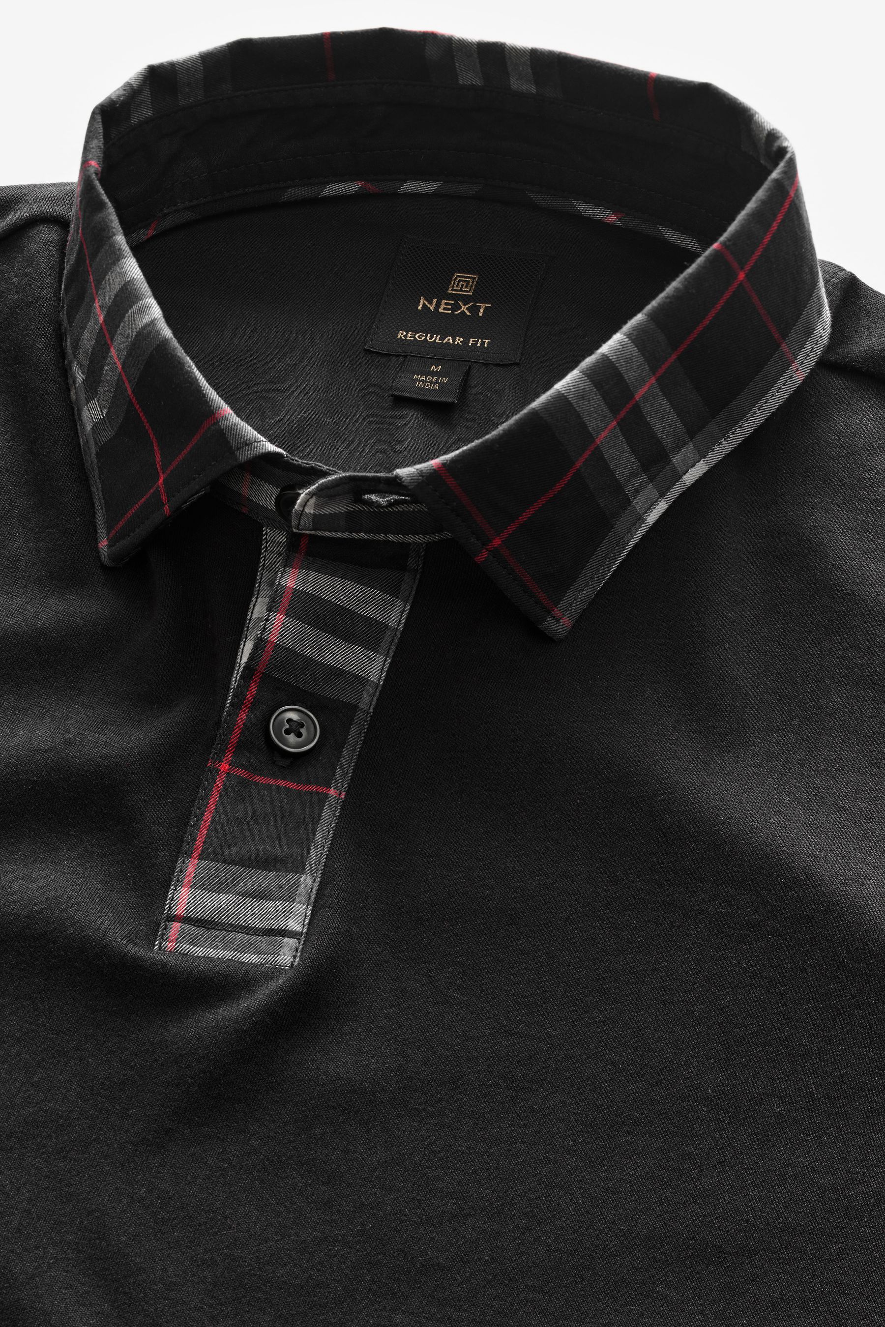 Plaid polo shirt short sleeve best sale