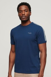 Superdry Blue Essential Logo Retro T-Shirt - Image 1 of 3