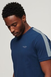 Superdry Blue Essential Logo Retro T-Shirt - Image 3 of 3