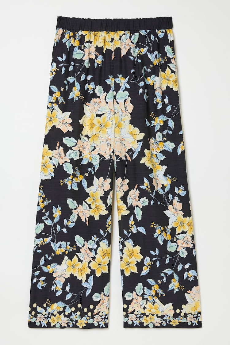 FatFace Jenna Black Citrus Floral Trousers - Image 6 of 6