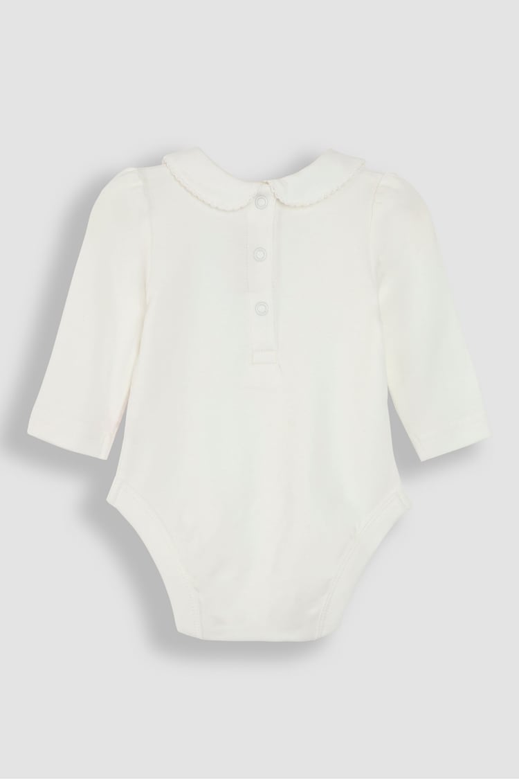 JoJo Maman Bébé Cream 2-Pack Bodysuits - Image 5 of 5