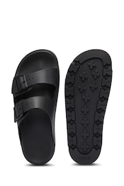 BOSS Black All-Gender Twin-Strap Sandals With Structured Uppers - Image 5 of 5