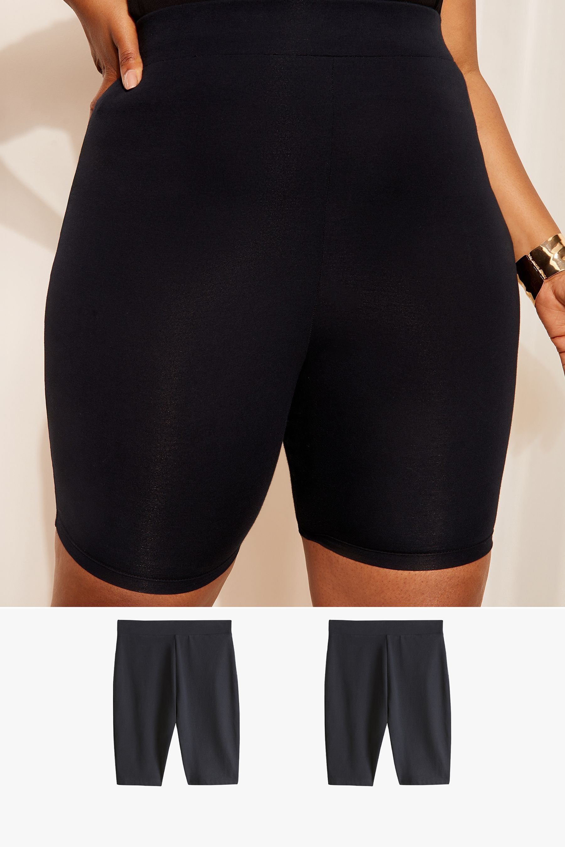 Black leather cycling shorts hot sale