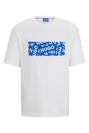 HUGO Blue Logo Graphic T-Shirt - Image 7 of 7