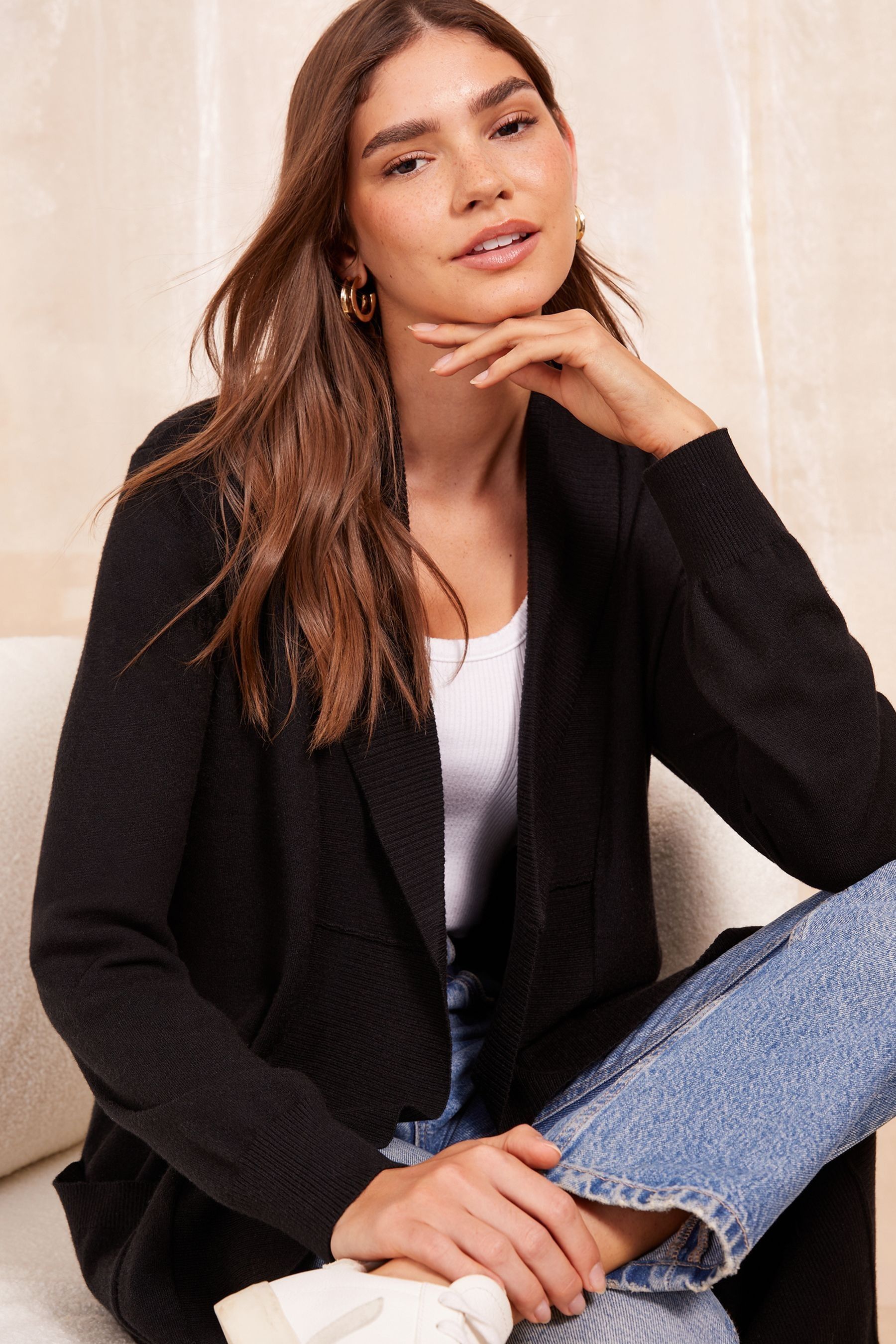 Ribbed up maxi cardigan hotsell
