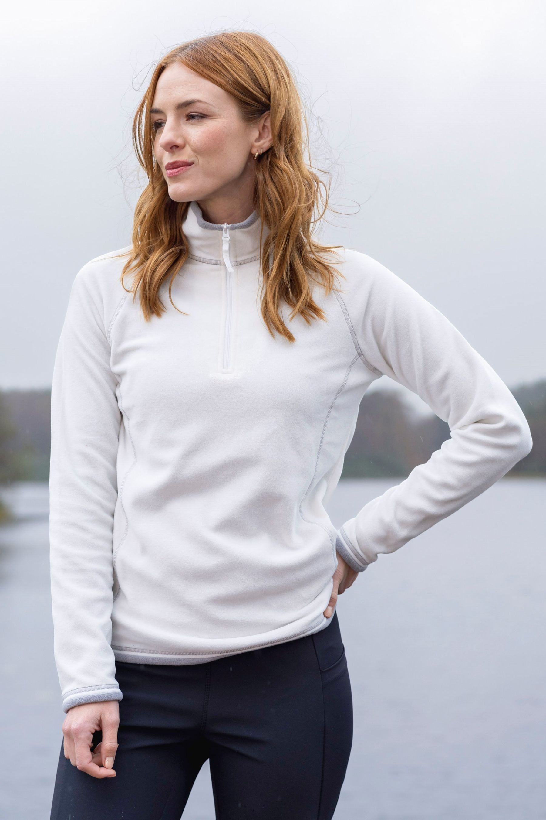 Buy Mountain Warehouse White Women Montana Microfleece Top from Next Luxembourg