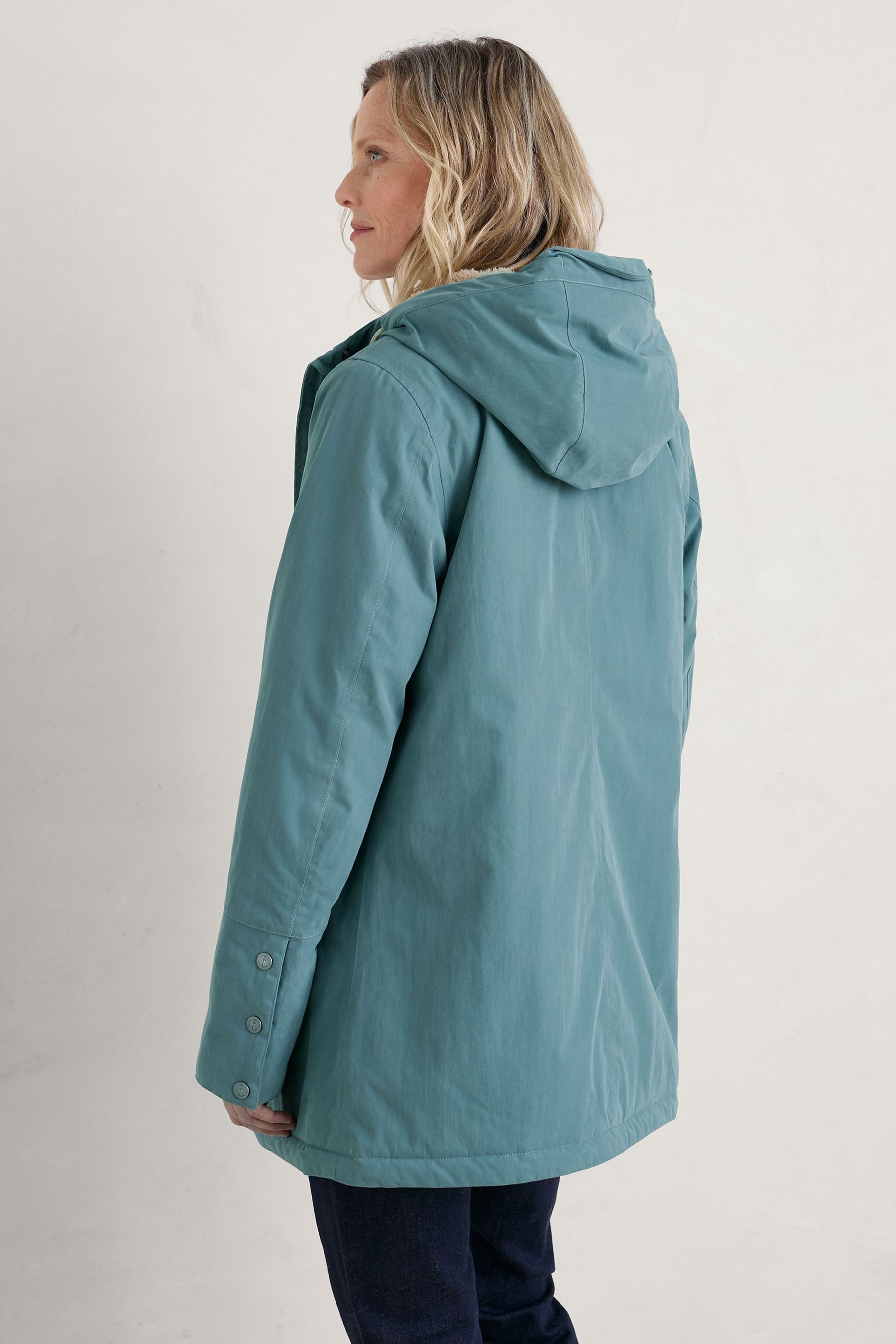 Buy Seasalt Cornwall Blue River Sea Waterproof Coat from Next USA