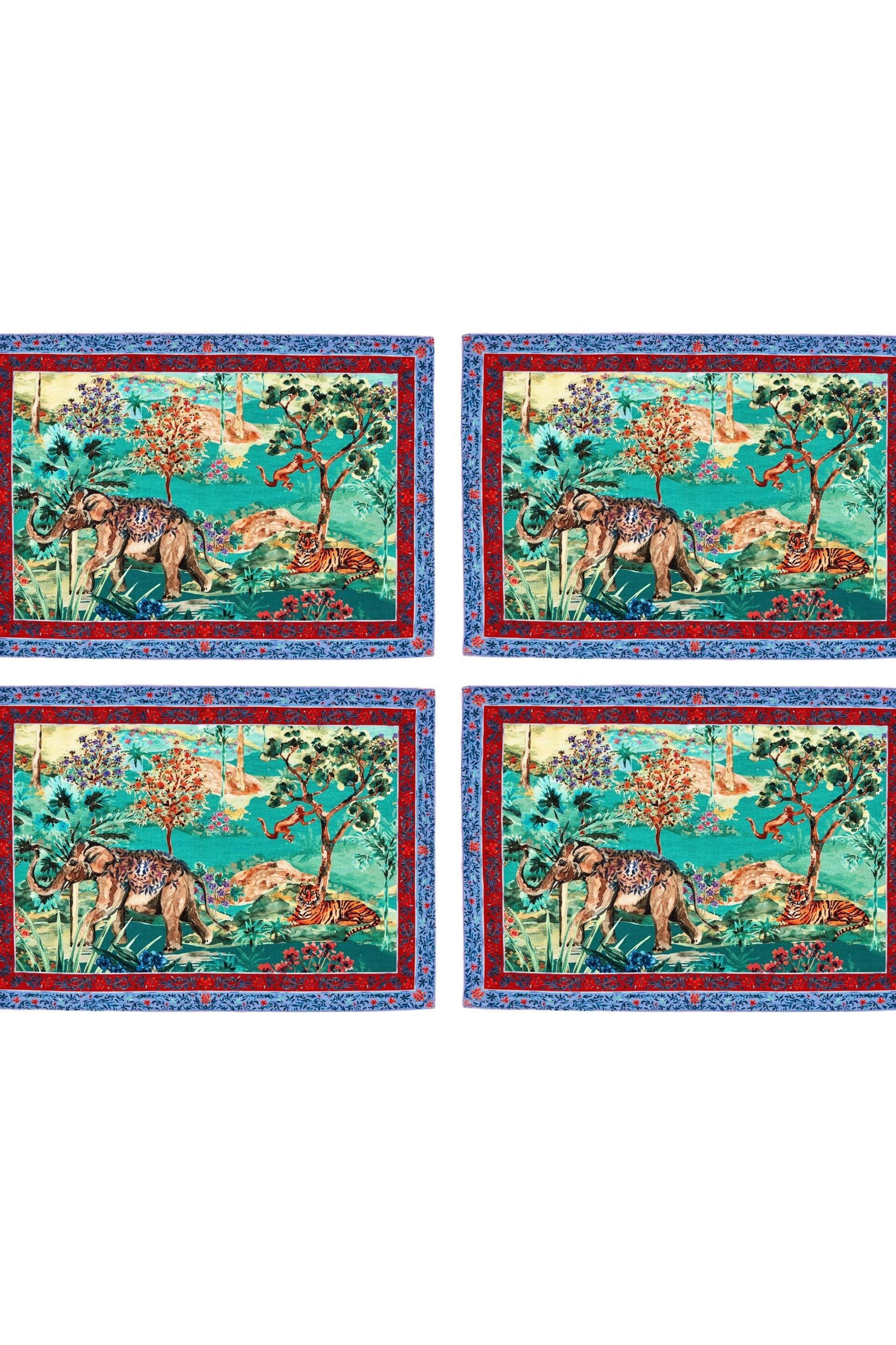 Joe Browns Green Serene Setting Placemats 4 Pack - Image 4 of 4