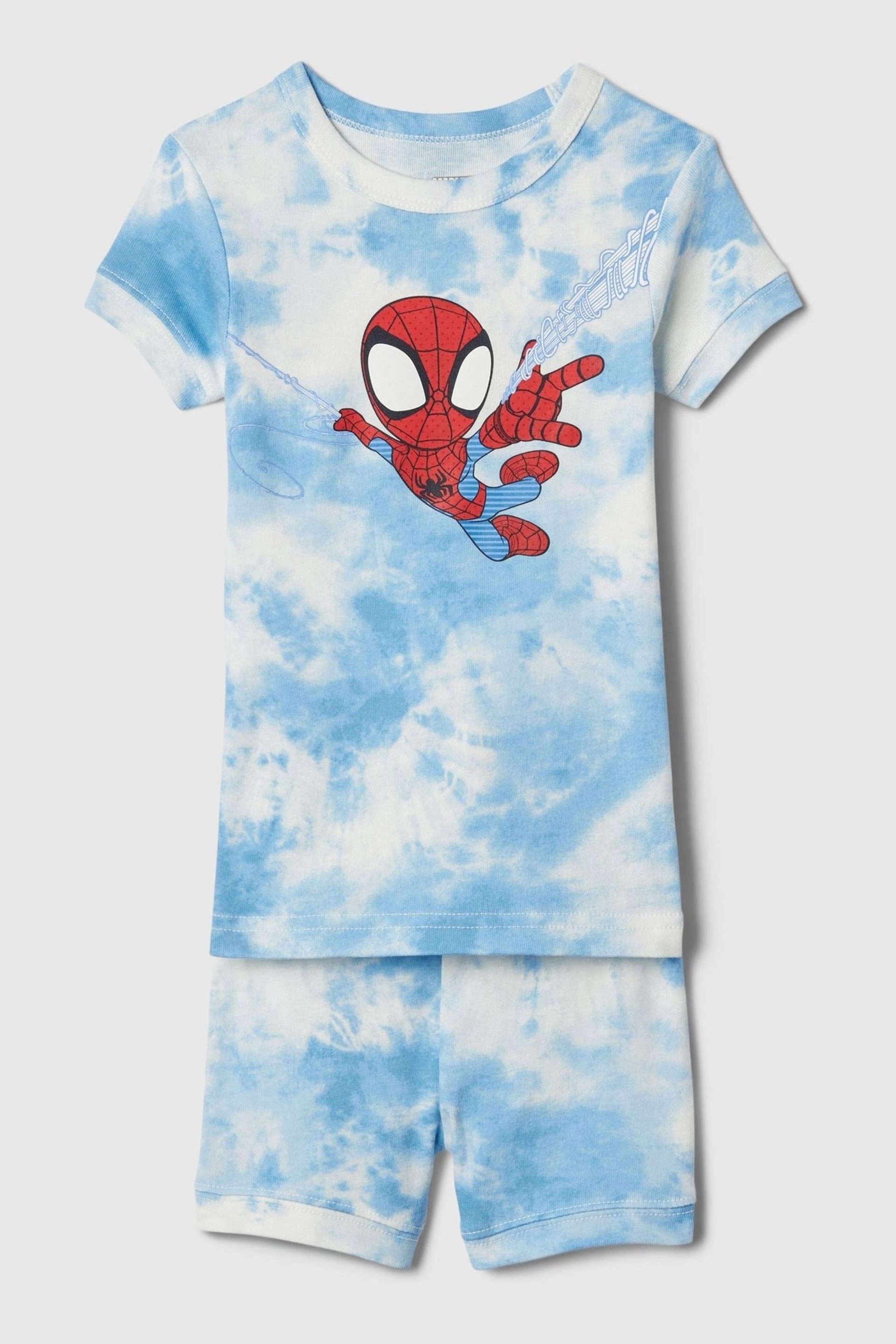 Gap Blue Marvel Spider-Man Organic Cottton Pyjama Set (6mths-5yrs) - Image 1 of 2