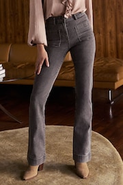 Friends Like These Grey High Waist Pocket Flare jeans - Image 1 of 4