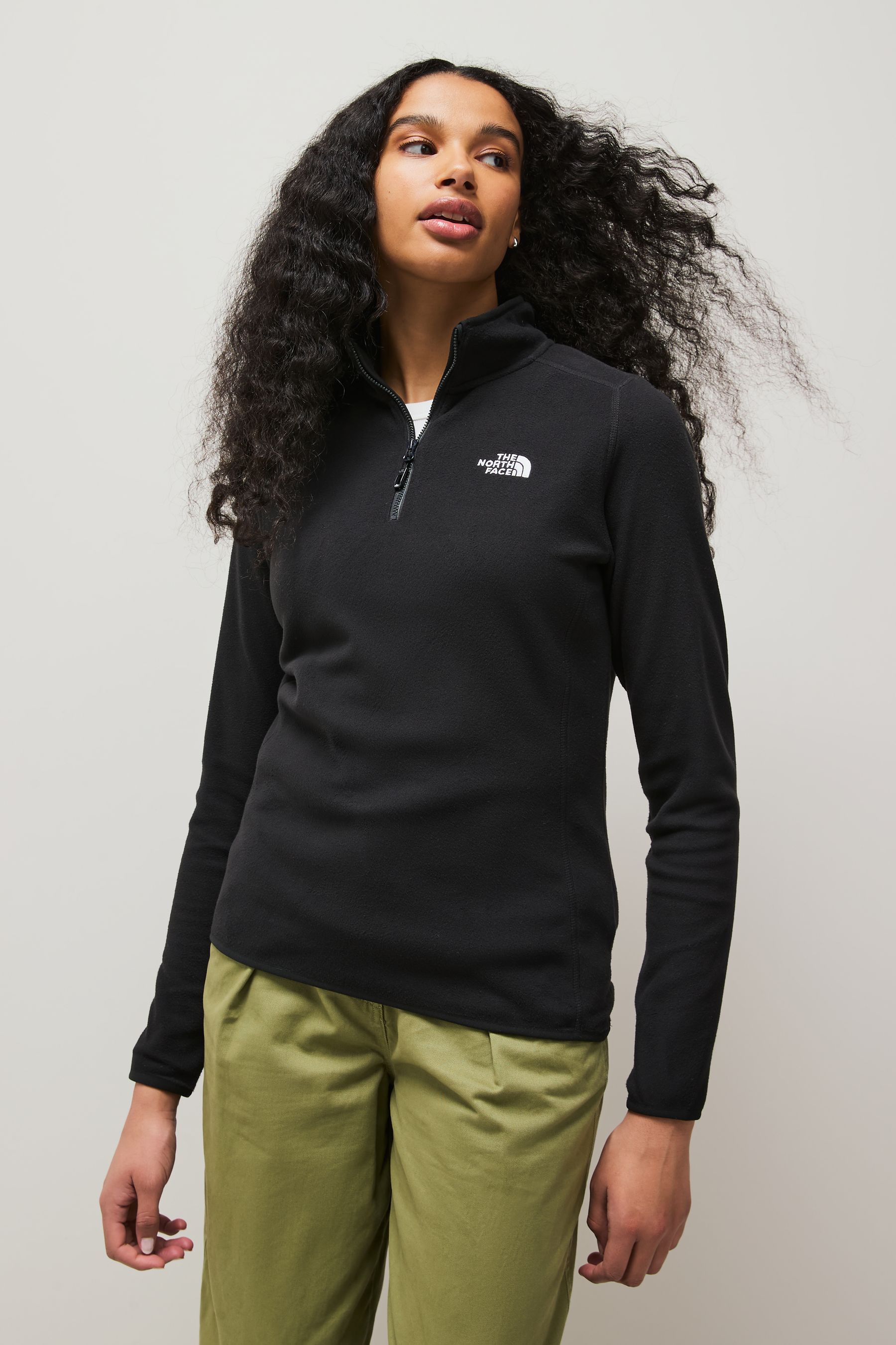 The North Face 100 Glacier 1 4 Zip fleece black Women S
