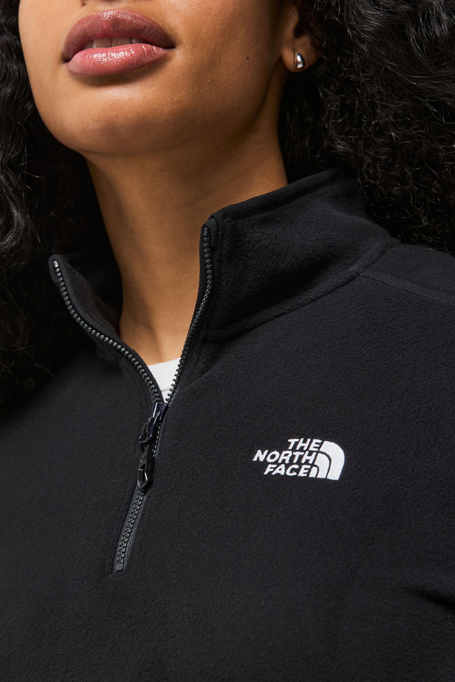 North face black quarter zip online