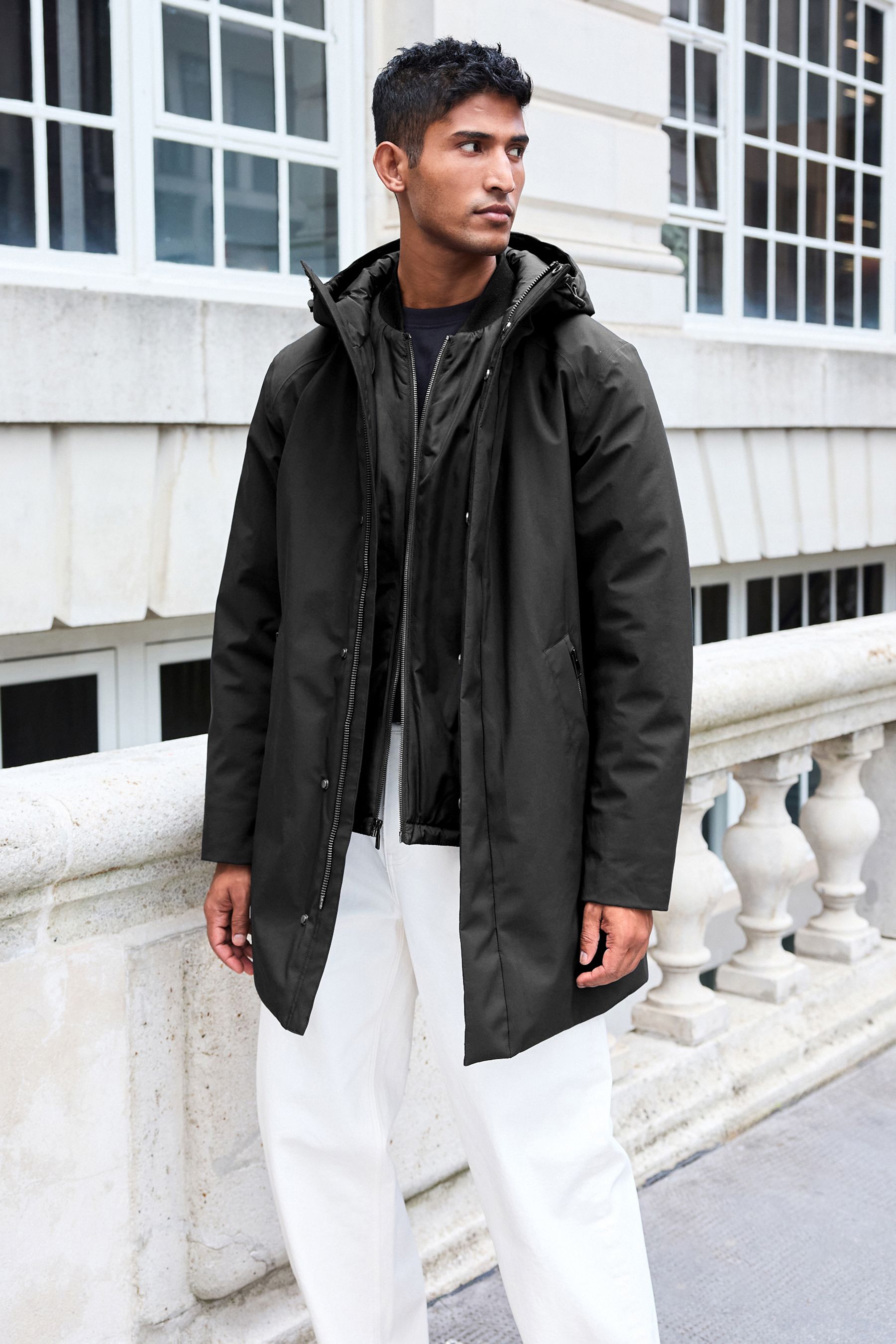 Hooded coat uk deals